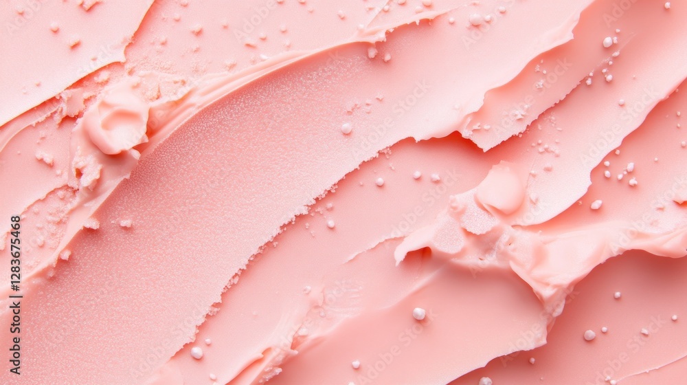 Poster pastel pink bacteria texture exhibiting soft curves and uneven surfaces ideal for background use. ge