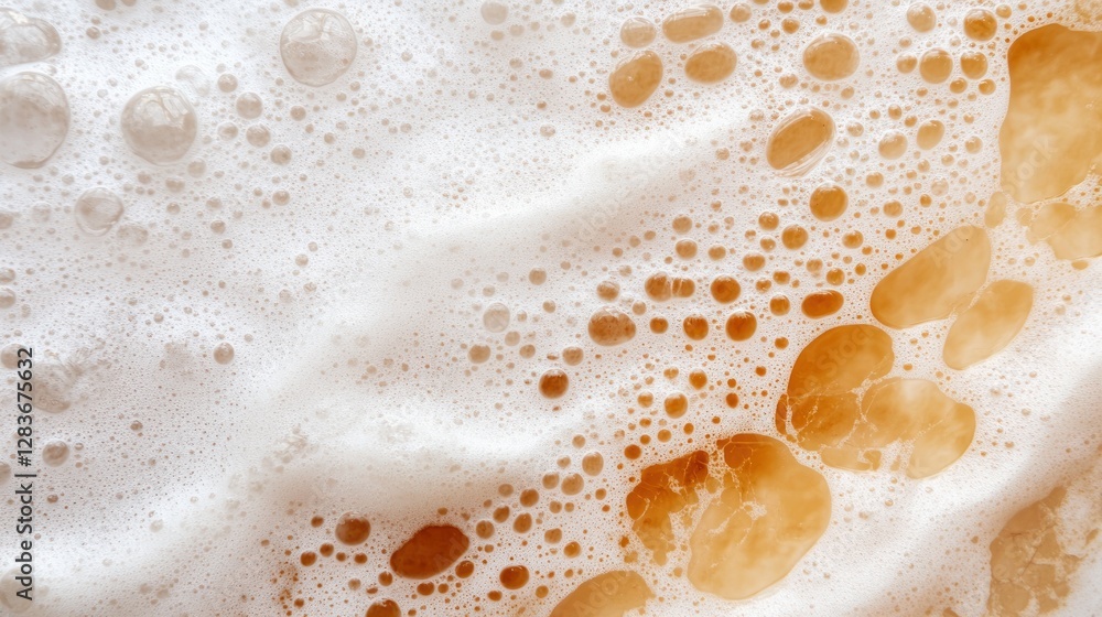Poster this background features a unique texture composed of varying sizes of bubbles and bacteria showcasi