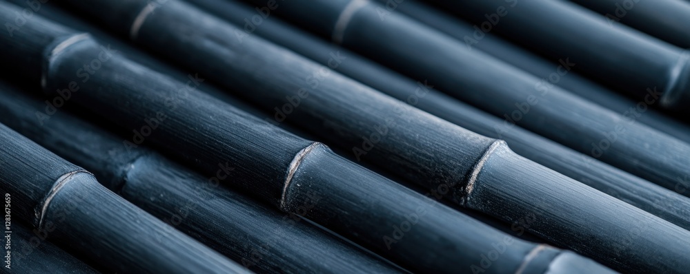Poster this background showcases a close-up view of smooth dark bamboo stalks aligned in parallel offering 