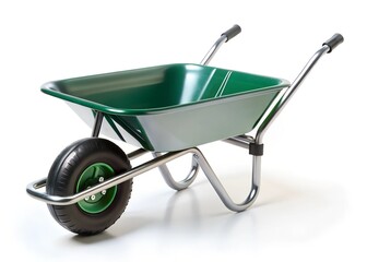 wheelbarrow isolated on a white background