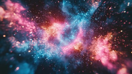 Abstract Nebula Formation in the Cosmic Expanse of Outer Space