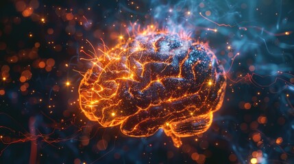 Neural connections in the brain symbolizing intelligence and learning.