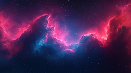 Obraz premium Cosmic Nebula Clouds in Deep Space