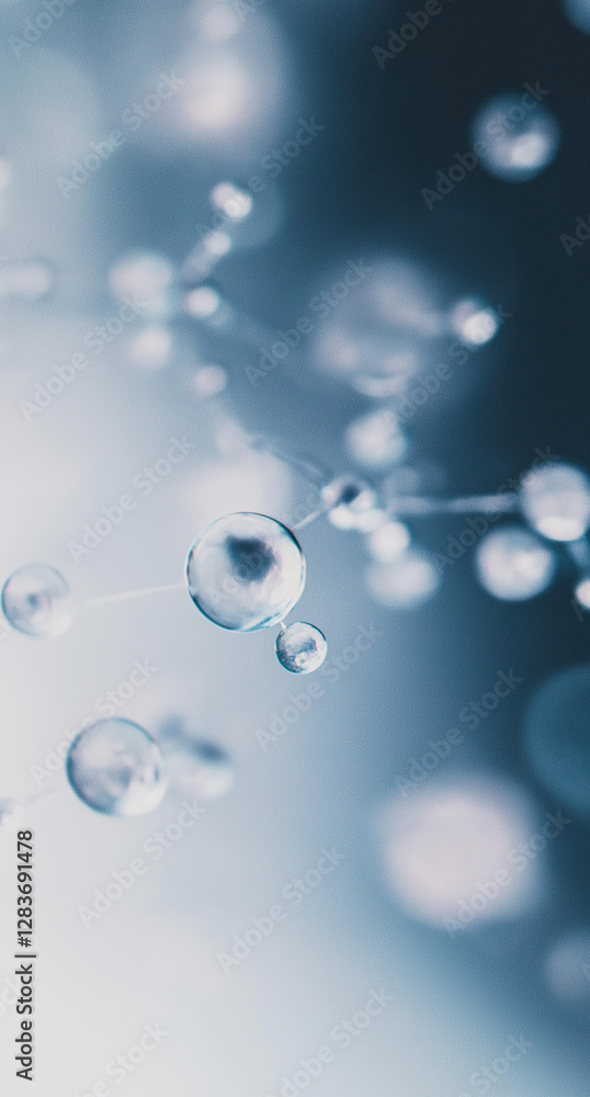 Poster network of space and time background