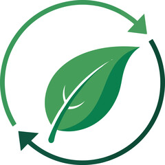 Isolated green leaf and-arrow icon Vector, green leaf and-arrow Silhouette,green leaf and-arrow icon set, green leaf and-arrow for logo,color green leaf and-arrow Vector illustration, Vector Graphic