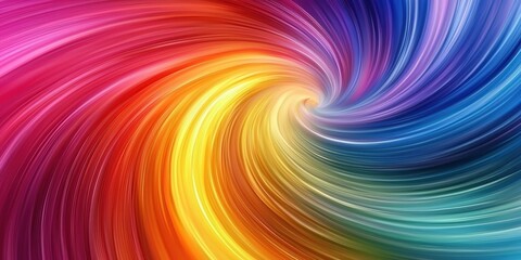 Vibrant rainbow swirls of colors swirling in an endless vortex, creating a mesmerizing and colorful background