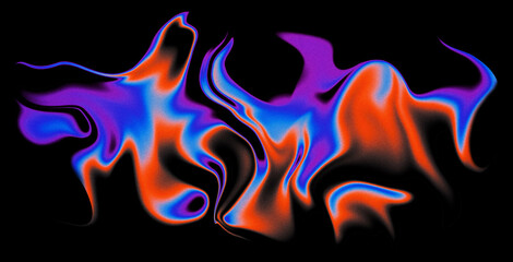 4K Beautiful color gradient background with noise. Abstract pastel holographic blurred grainy...