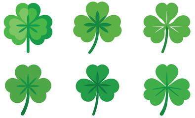 Fototapeta premium set of four leaf clover