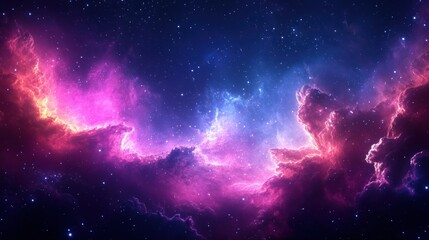 Naklejka premium Cosmic nebulae swirls in deep space