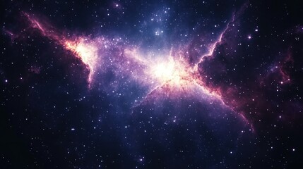 Cosmic nebulae, vibrant colors, star formation, interstellar space