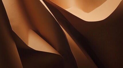 Abstract Brown Paper Layers: A Stunning Graphic Design