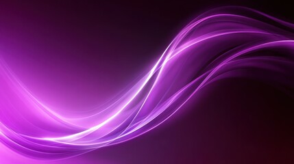 Fototapeta premium Abstract purple wave design with smooth gradients