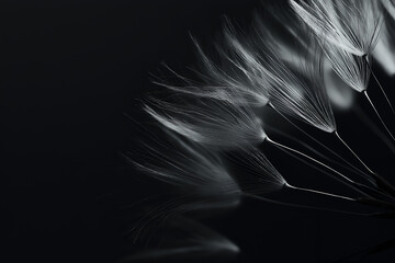 A close-up of a dandelion seed head.