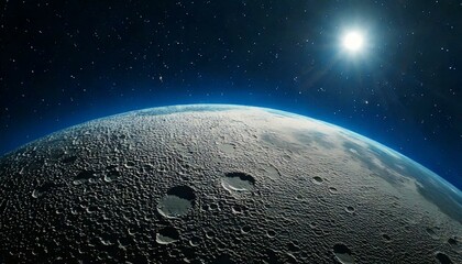 moon and earth