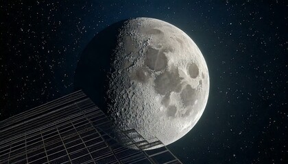 moon and earth