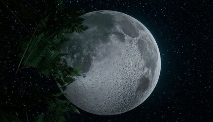 moon and earth