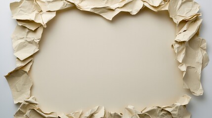 Soft Beige Paper Texture with Organic Edges and Light Background
