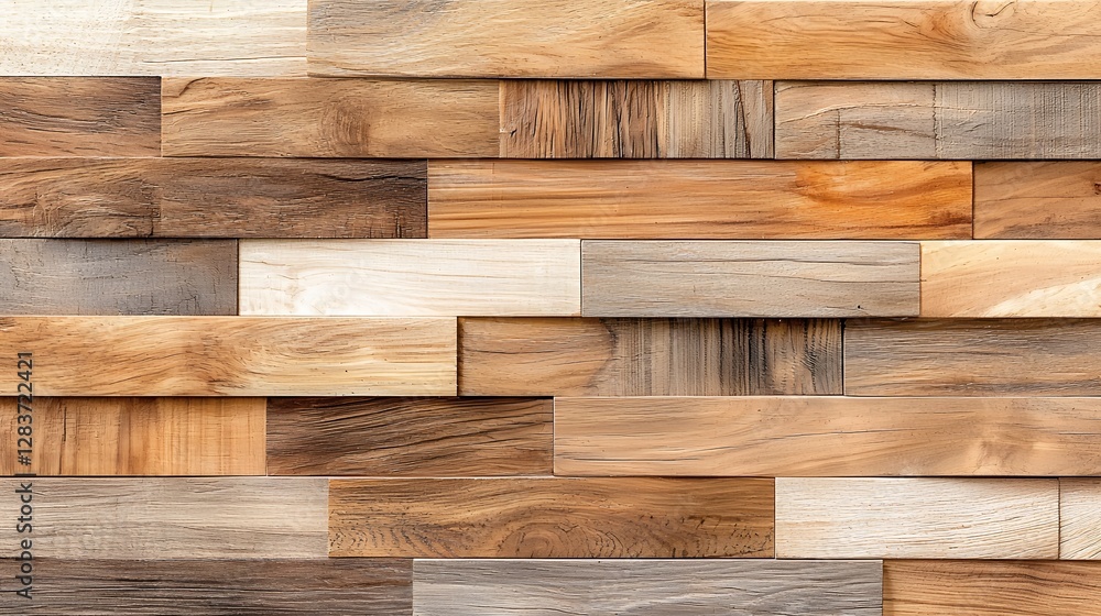Poster beige brown stone tiles texture background in horizontal stacked pattern design