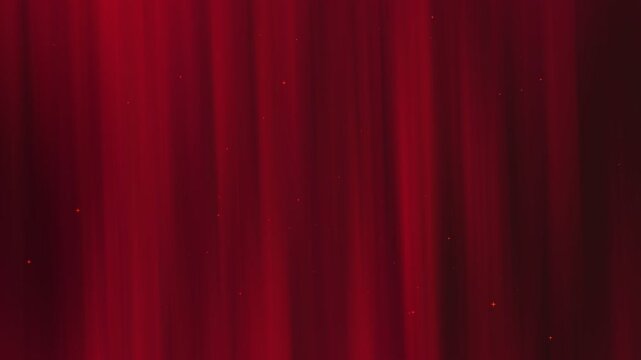 An abstract video featuring a deep crimson curtain with subtle glimmering lights. The rich red texture creates an elegant and luxurious feel.