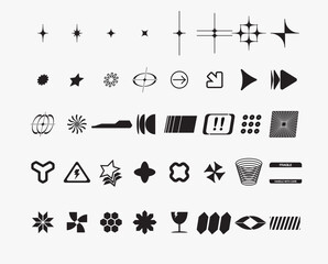 Y2K Vivid Shape Sticker Pack Vol.2