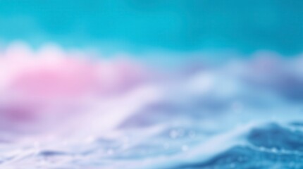 Dreamy abstract background with soft gradient colors in turquoise, pink, white, and blue.