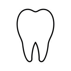 tooth isolated on white background