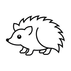vector illustration of hedgehog