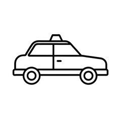 police car isolated on white