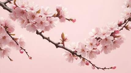 Obraz premium pink cherry blossom