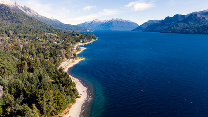 Dron en Villa Traful, Patagonia Argentina