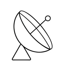 satellite dish on a white background