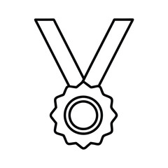 3d render of a silver medal