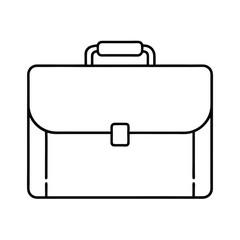 black briefcase vector illustration