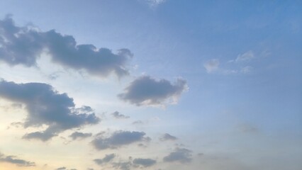 Blue sky and clouds in the sky
