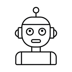 Obraz premium funny cartoon robot vector