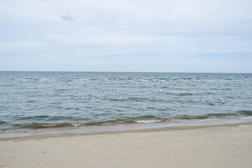 Sandy beach and sea for background