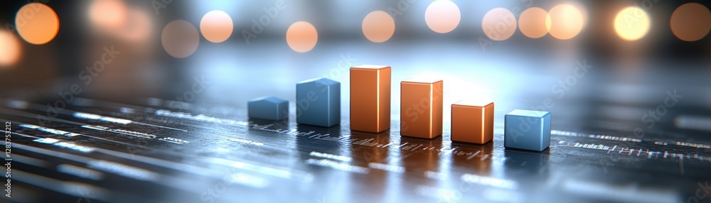 Poster digital dashboard displaying sustainable economic growth trends in a modern business environment wit