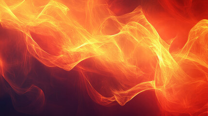Obraz premium Dynamic flames dance in abstract art digital realm visual composition fiery atmosphere close-up view energy concept