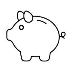 piggy bank on white background