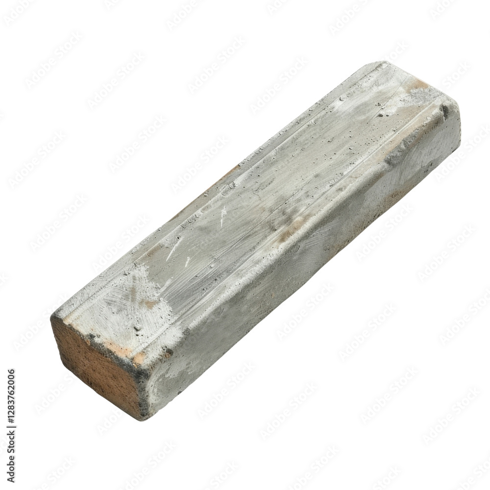 Poster concrete block with rough surface, ideal for construction and landscaping projects. its sturdy desig