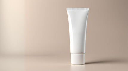 3d render of Cosmetic Cream Tube 100ml Packaging with blank label 