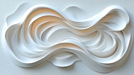 Fototapeta premium Minimalist White Desert Landscape with Architectural Structure