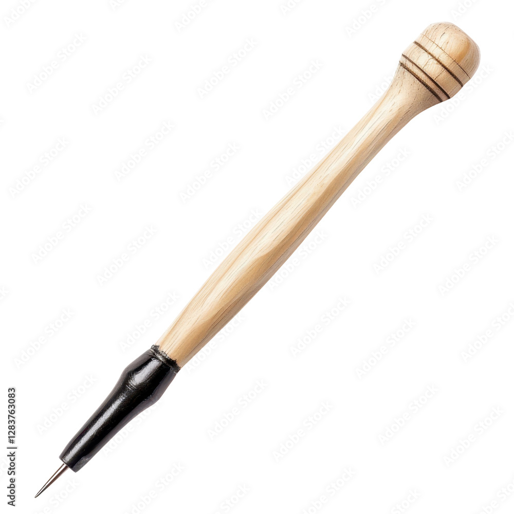 Poster wooden stylus tool with pointed tip for crafting and design