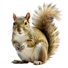 Squirrel isolated on transparent background
