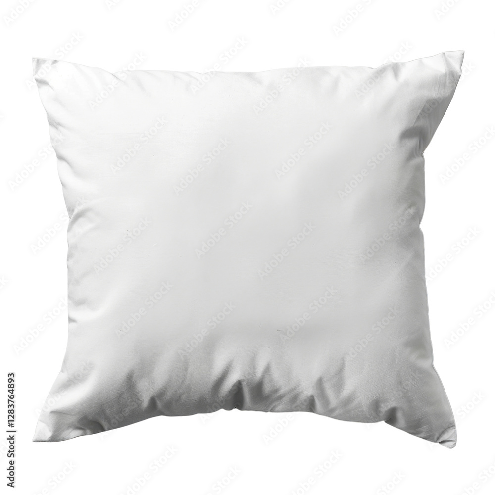Poster plain white cushion with soft texture, perfect for home decor and comfort. ideal for adding touch of