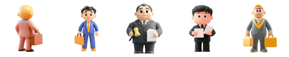 Fototapeta premium Business Men in Suits for Office and Professional Settings