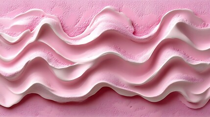 Textured Pink Paint with Abstract Strokes on Canvas