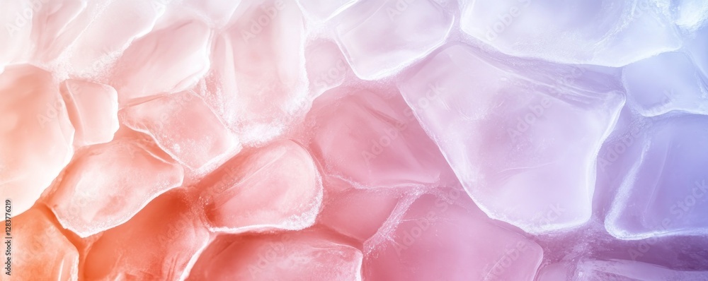 Poster this natural ice texture features smooth irregular shapes in soft pastel hues providing a serene and