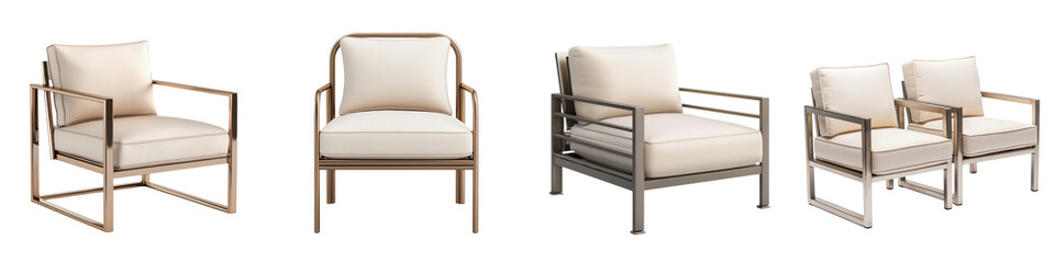 Sleek and Stylish Contemporary Living Room Furniture Collection with Cozy Armchairs and Sofas  Featuring a minimalist and elegant design