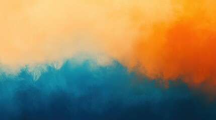 Fototapeta premium abstract blur orange and blue gradient background with soft transitions and vibrant hues, evoking a sense of warmth, tranquility, and creativity. Ideal for modern, artistic, and minimalist designs